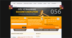 Desktop Screenshot of exekutornovozamsky.cz